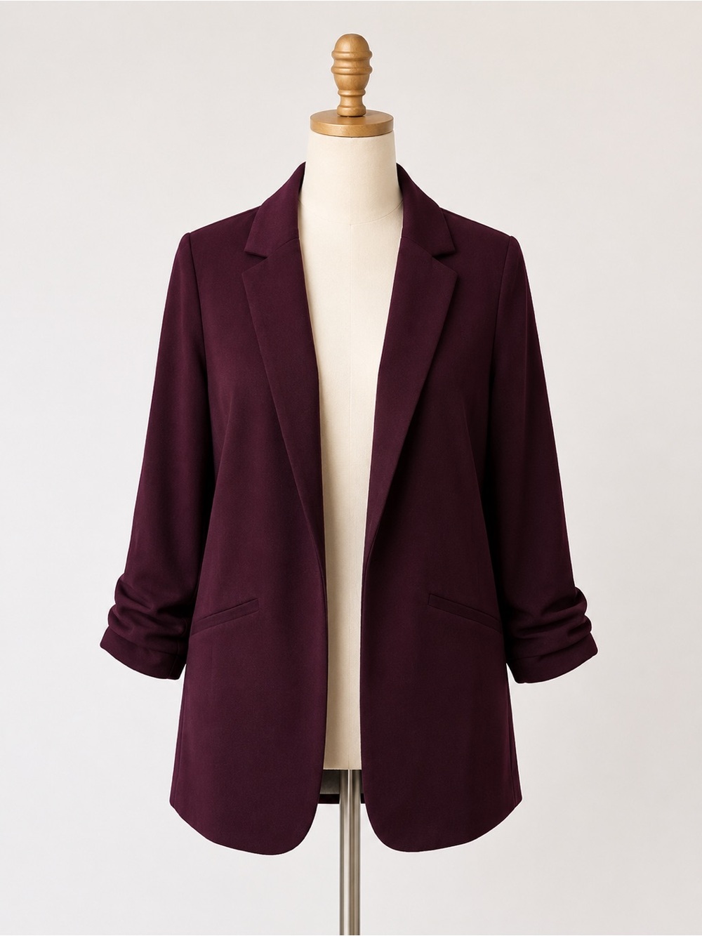 Nine West Plum Open-Front Blazer
